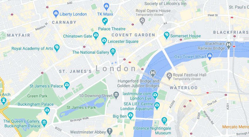 map of London
